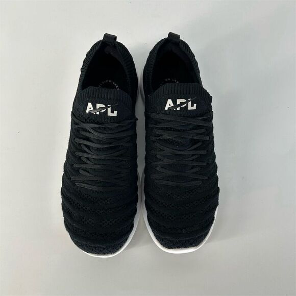 APL Women's TechLoom Wave Sneakers Black/White Size 8 Athletic Shoes - Picture 3 of 9